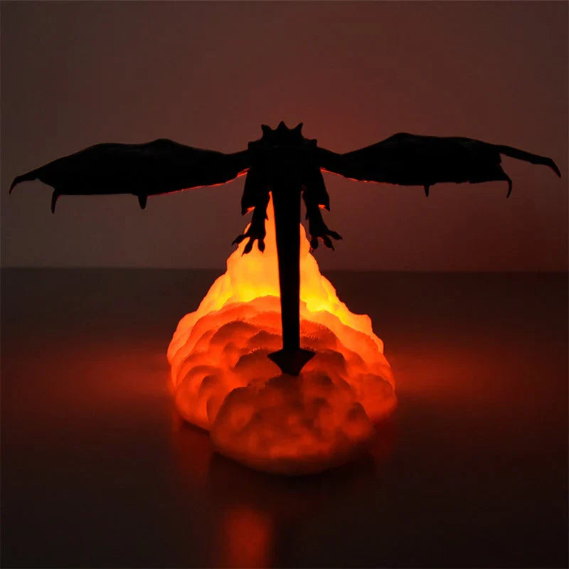 Dragonflamme - Veilleuse Mystique à Led 3d