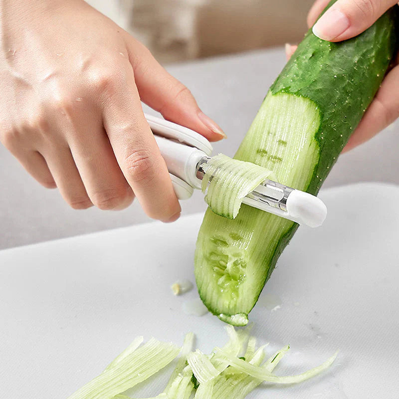 Eplucheur Rotatif 3 en 1 Schneidfix - un Outil de Cuisine Polyvalent pour Éplucher sans Effort!