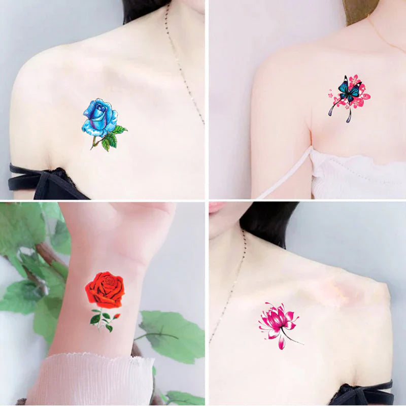 Kit D' Autocollants de Tatouage Artistique 3d (50 Pièces)