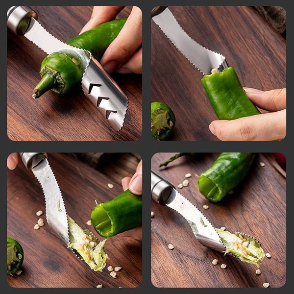 Enlève - Graines en Acier Inoxydable pour les Légumes et les Fruits