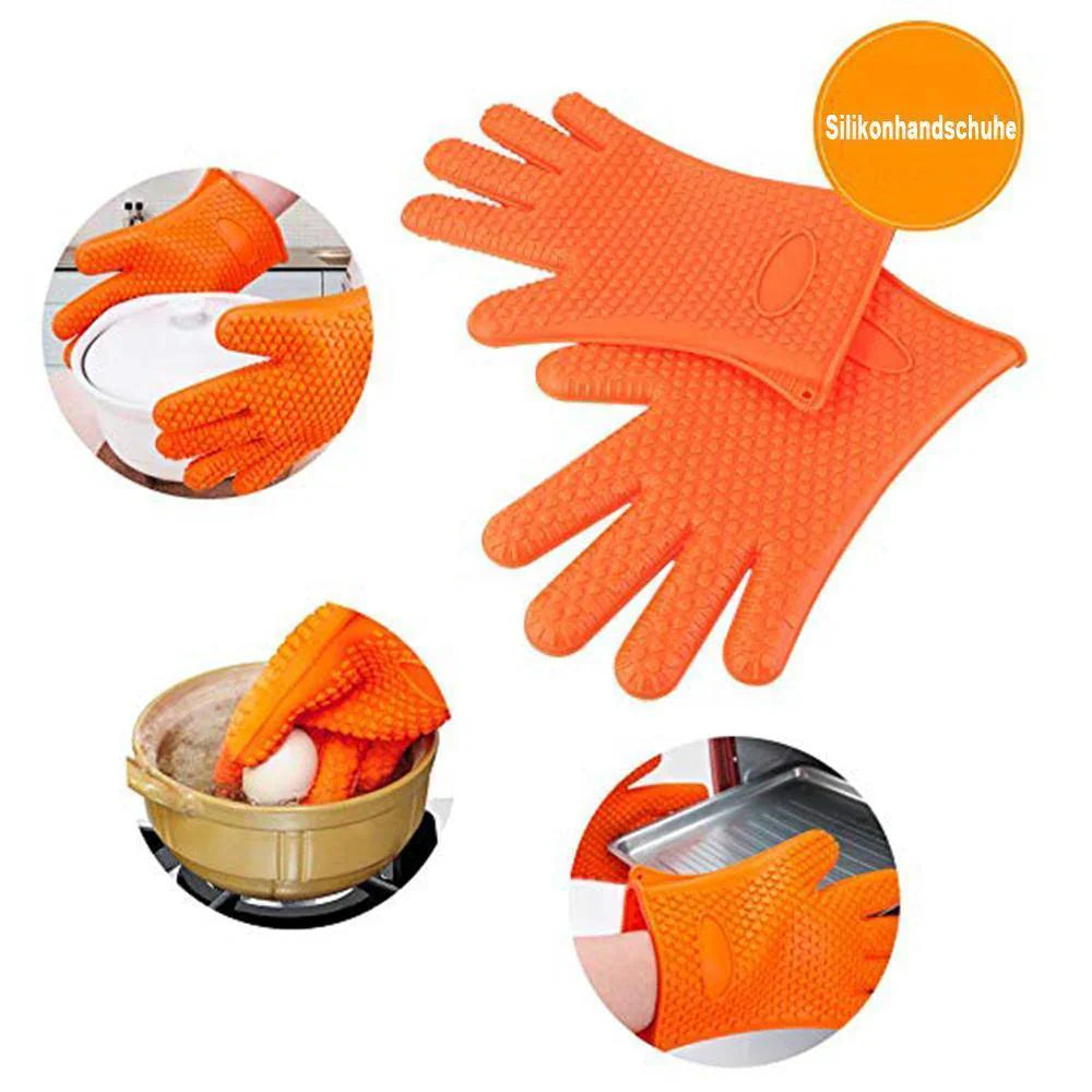 Gants de Protection contre la Chaleur en Silicone - une Préhension Sûre à Haute Température!</p