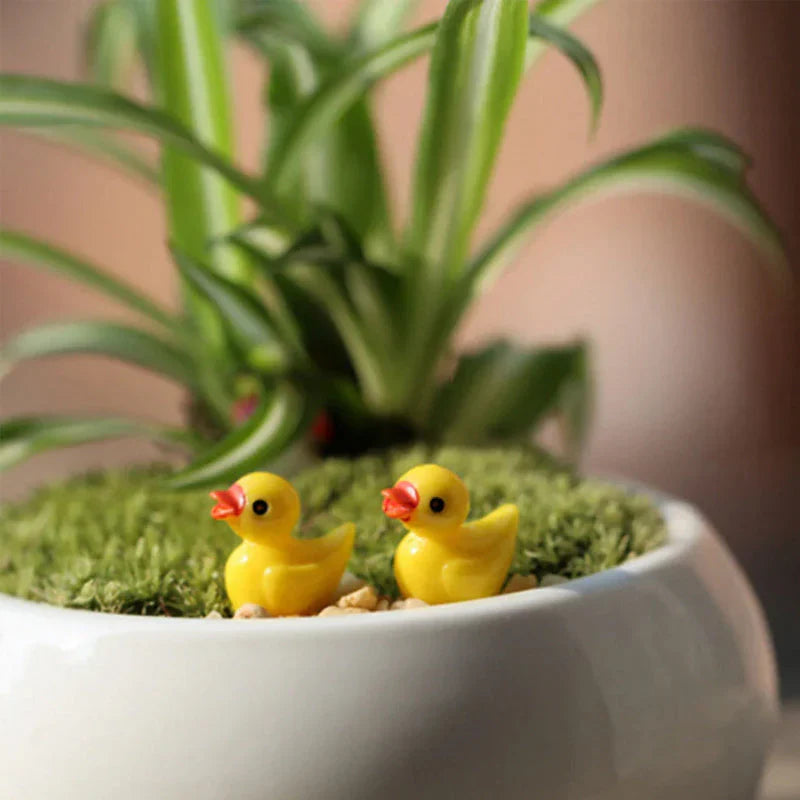 Mini Décoration de Canards Jaunes