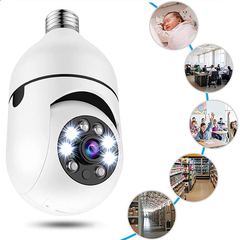 Caméra de Surveillance sans Fil Intelligente avec Lampe Intégrée