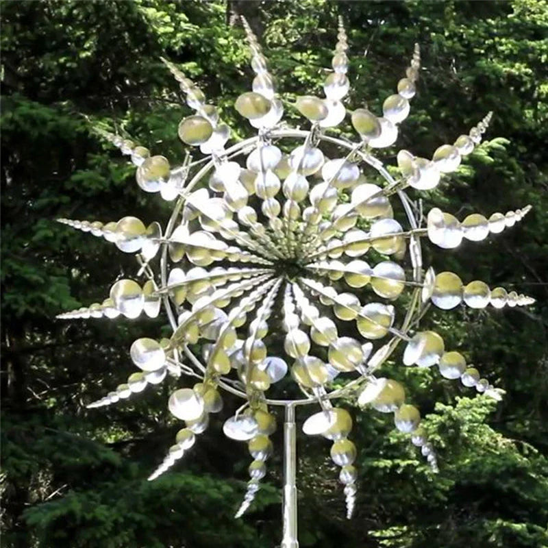 Moulin à Vent en Métal - un Mouvement Magique pour Ton Jardin