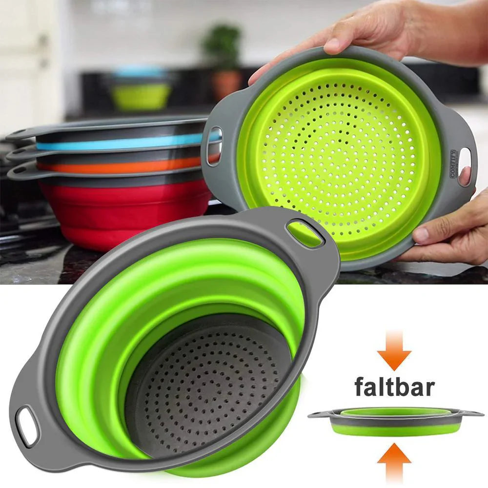 Panier Pliable en Silicone - Polyvalent, Peu Encombrant, Pratique
