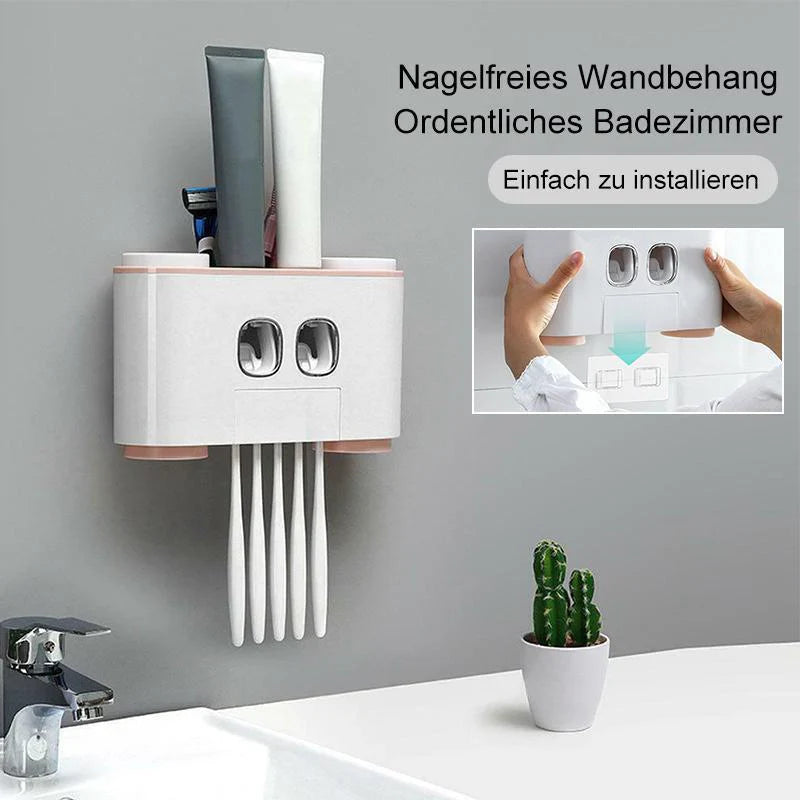 Set Pratique de Porte-brosse à Dents et de Distributeur de Dentifrice