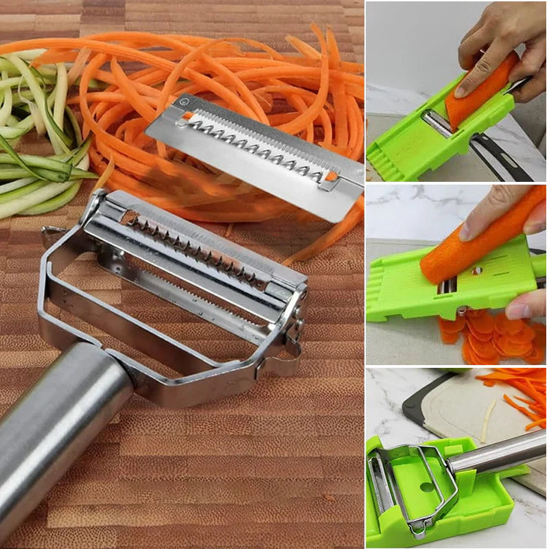 Eplucheur & Coupe-légumes Professionnel 2 en 1