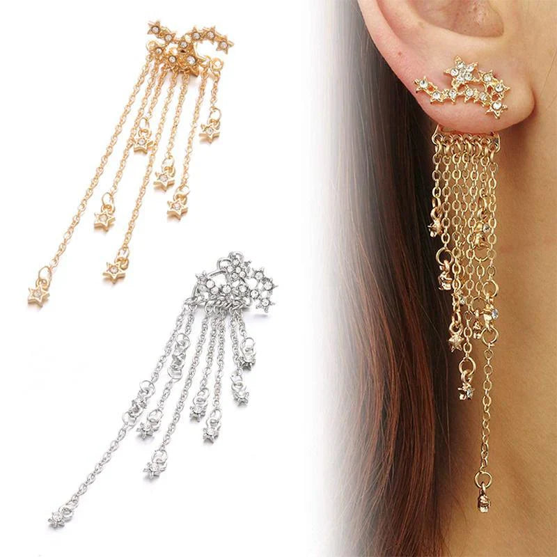 Boucles D' Oreilles en Forme D' Étoile de Bohême