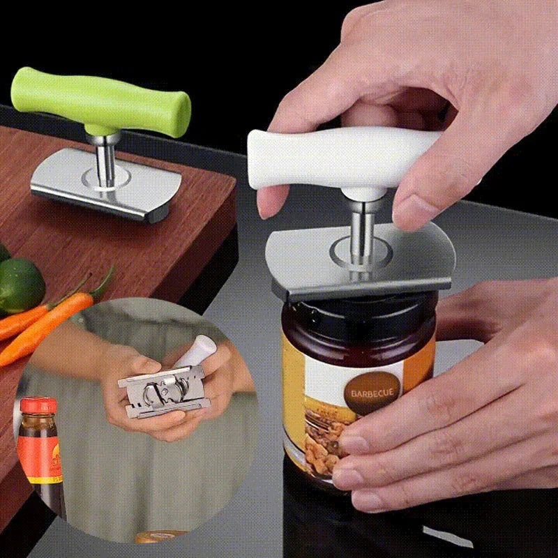 Flexidreh - Ouvre-verre et Ouvre-boîte Réglable en Acier Inoxydable