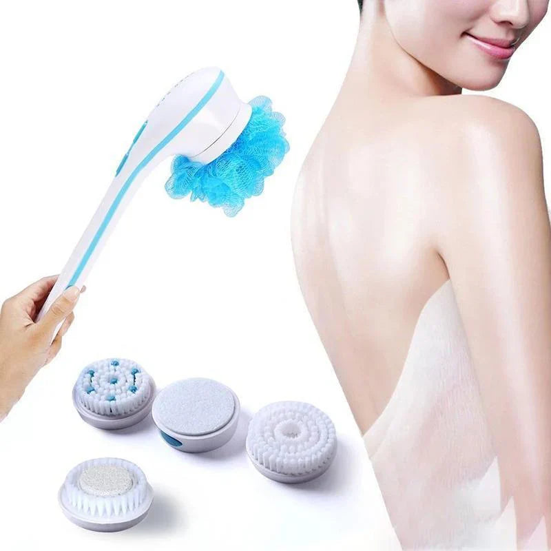 Brosse Électrique pour le Corps avec 5 Accessoires - Nettoyage et Détente en un Seul Geste