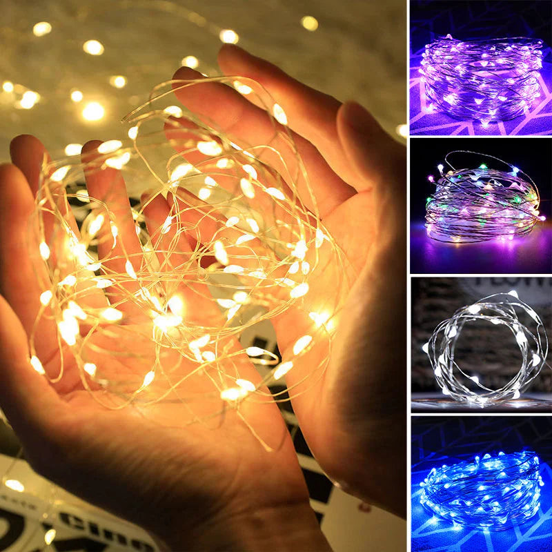 Chaîne Lumineuse Décorative en Fil de Cuivre avec Connexion Usb