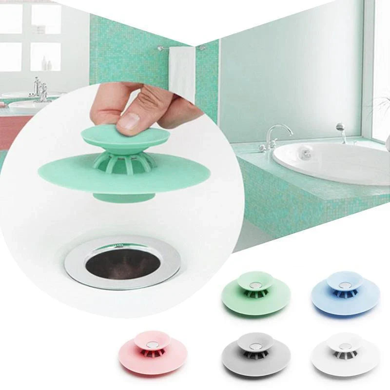 Bouchon D' Évacuation Flexible avec Tamis à Cheveux