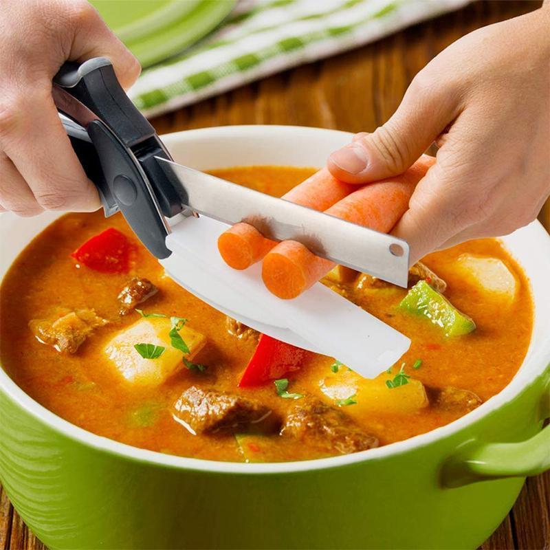 Ciseaux de Cuisine 2 en 1 Multifonctionnels