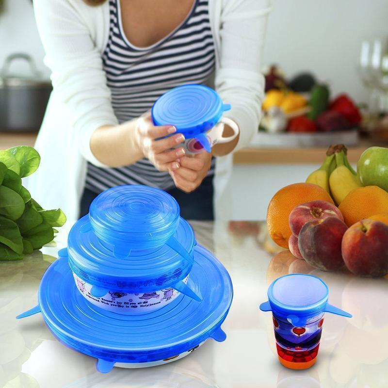 Freshflex - Couvercles en Silicone Extensibles pour une Cuisine Respectueuse de L' Environnement