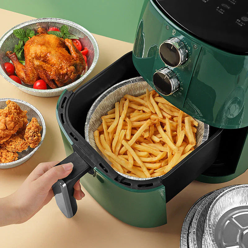 Inserts Réutilisables en Aluminium - Friteuse à Air Chaud Propre et sans Effort