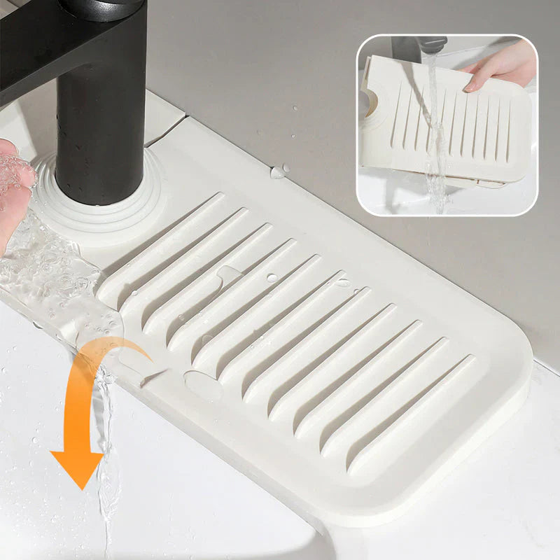 Tapis D' Égouttage Pliable en Silicone - Plans de Travail Propres et Secs