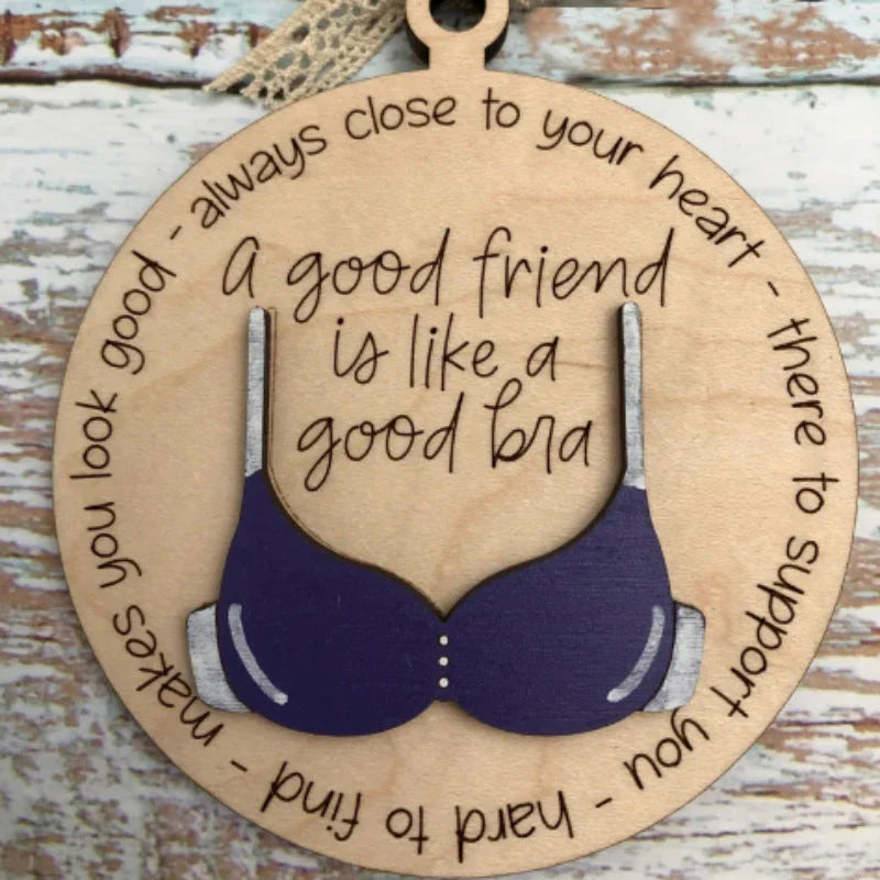 Noëlspirit - Drôle de Pendentif en Bois pour une Décoration Festive