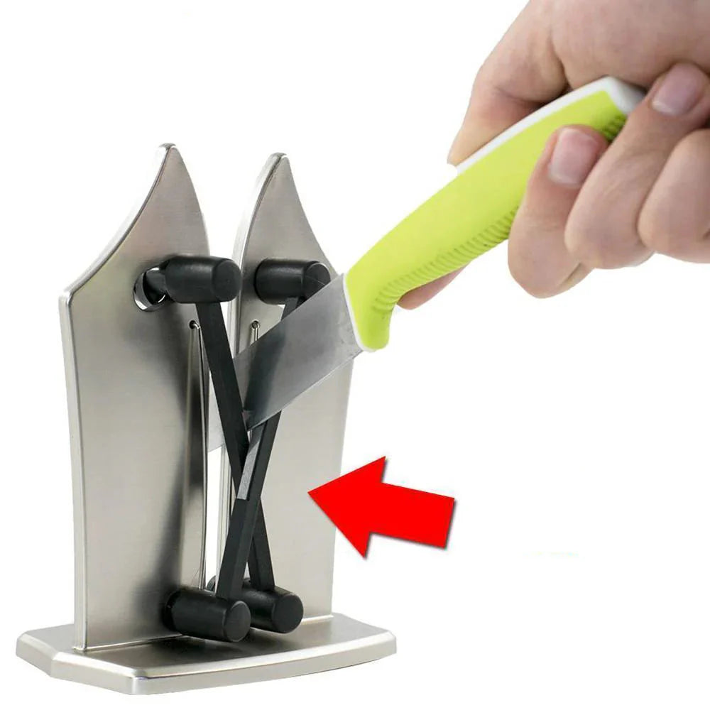Aiguiseur de Couteaux de Cuisine en Acier Inoxydable