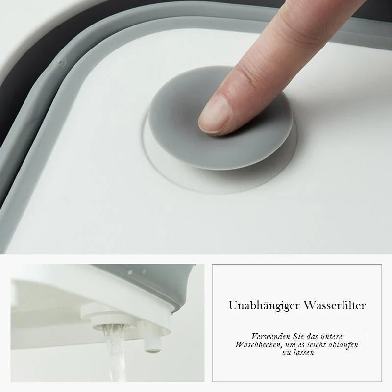 Corbeille Pliante Compacte - Votre Aide de Cuisine 3 en 1