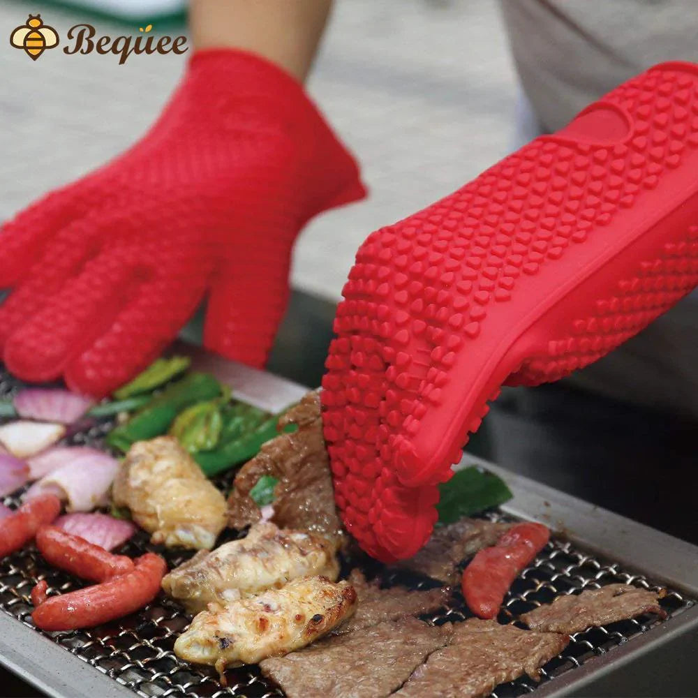 Gants de Protection contre la Chaleur en Silicone - une Préhension Sûre à Haute Température!</p