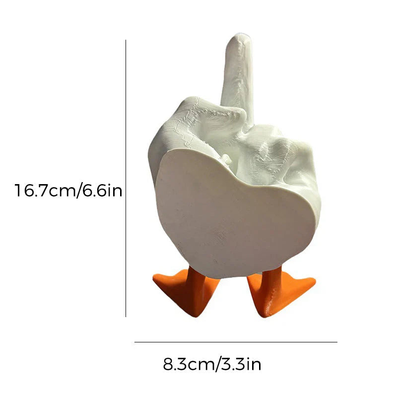 Figure de Canard Audacieuse pour le Jardin