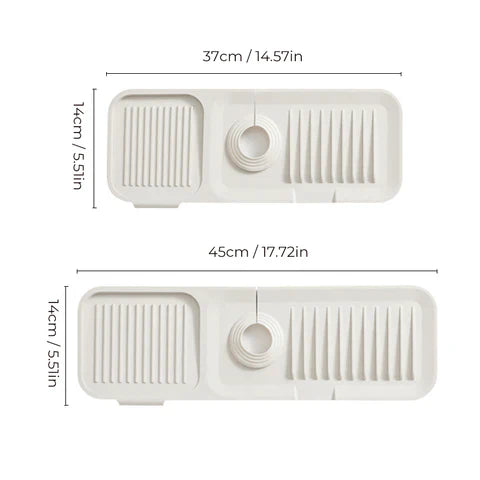 Tapis D' Égouttage Pliable en Silicone - Plans de Travail Propres et Secs