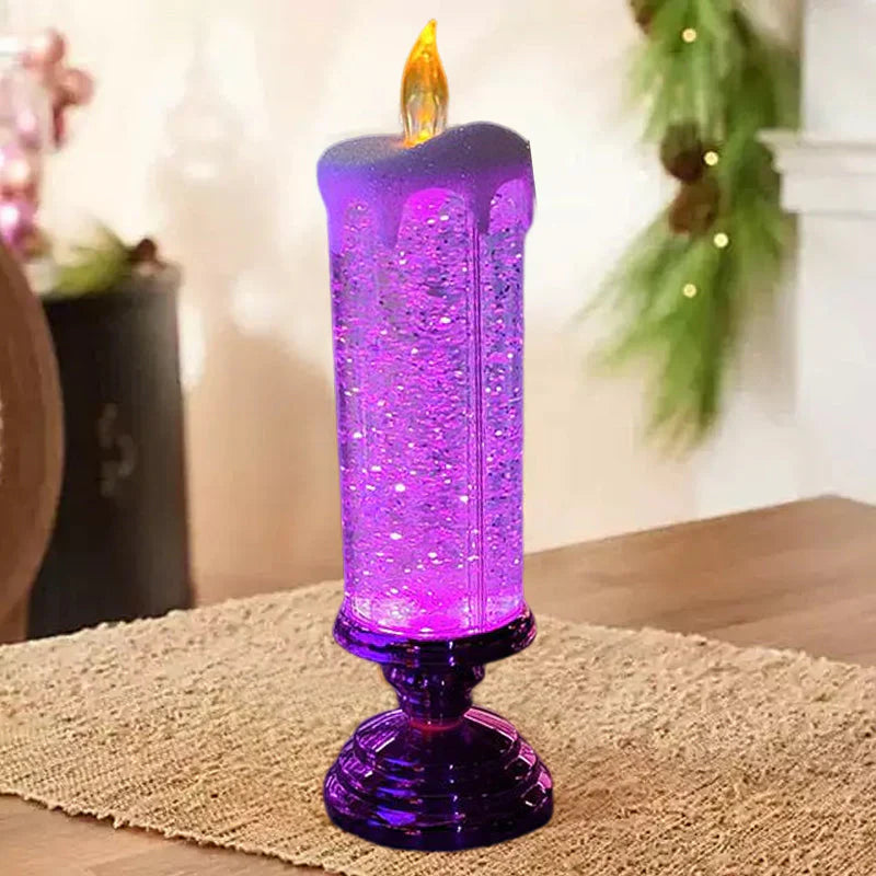 Bougies de Noël Led à Effet Scintillant
