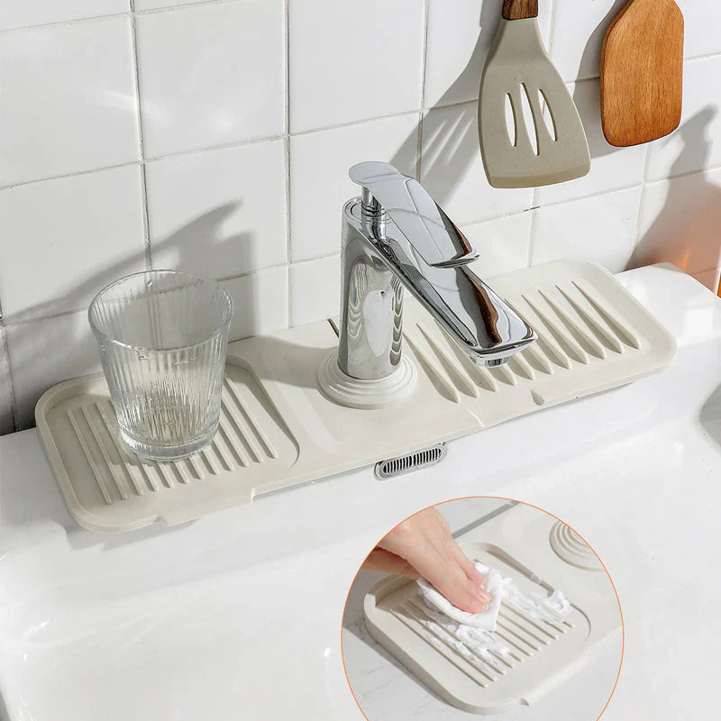 Tapis D' Égouttage Pliable en Silicone - Plans de Travail Propres et Secs