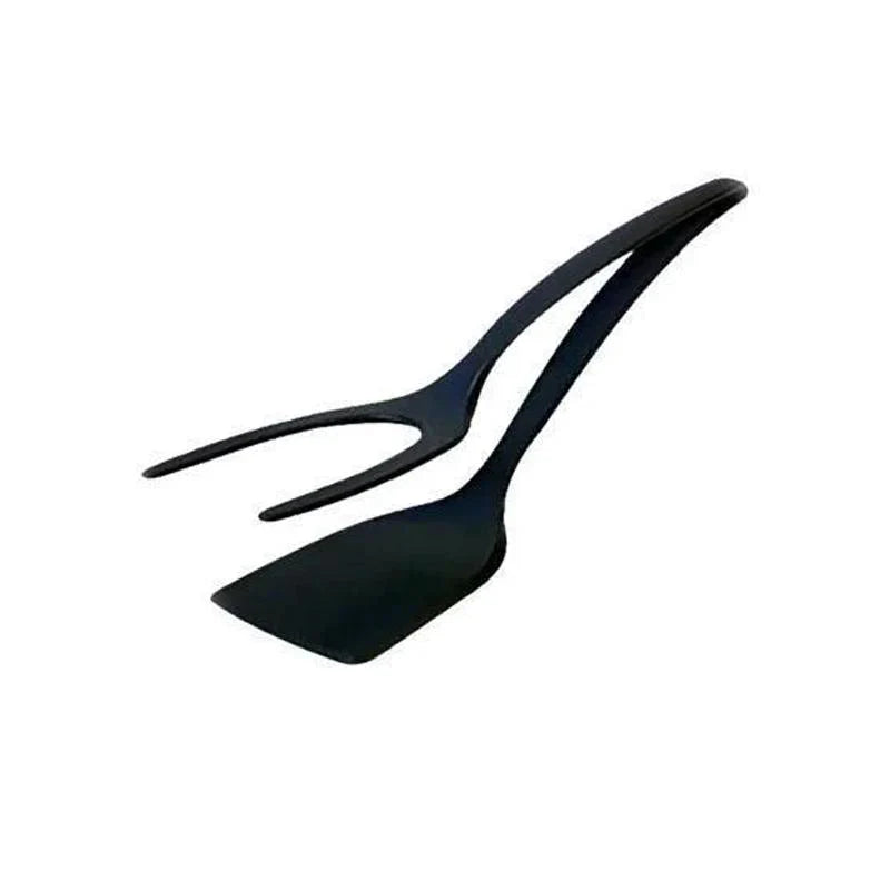 Utilitaire de Cuisine Multifonctionnel - Pince et Spatule en un Seul Objet