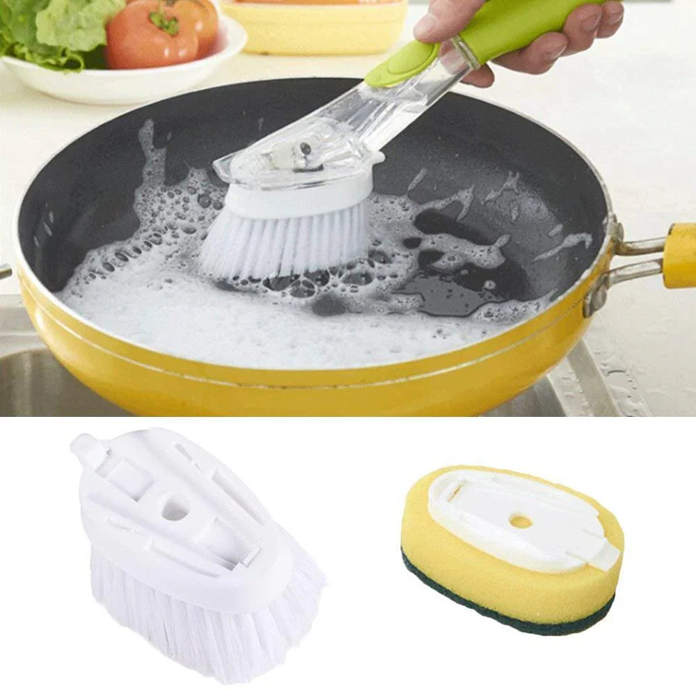 Brosse de Cuisine Pratique avec Long Manche et Distributeur de Savon