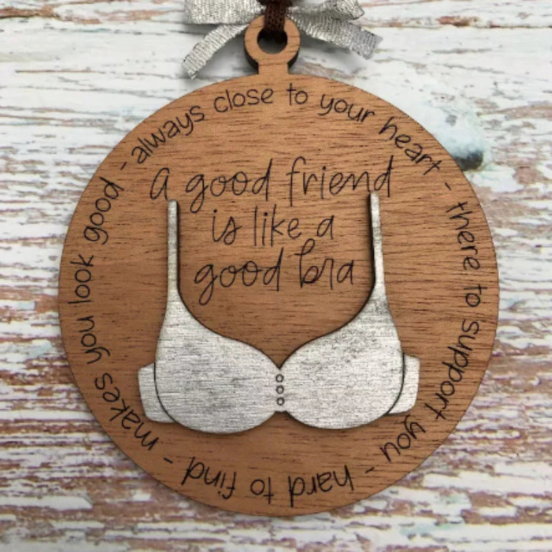Noëlspirit - Drôle de Pendentif en Bois pour une Décoration Festive