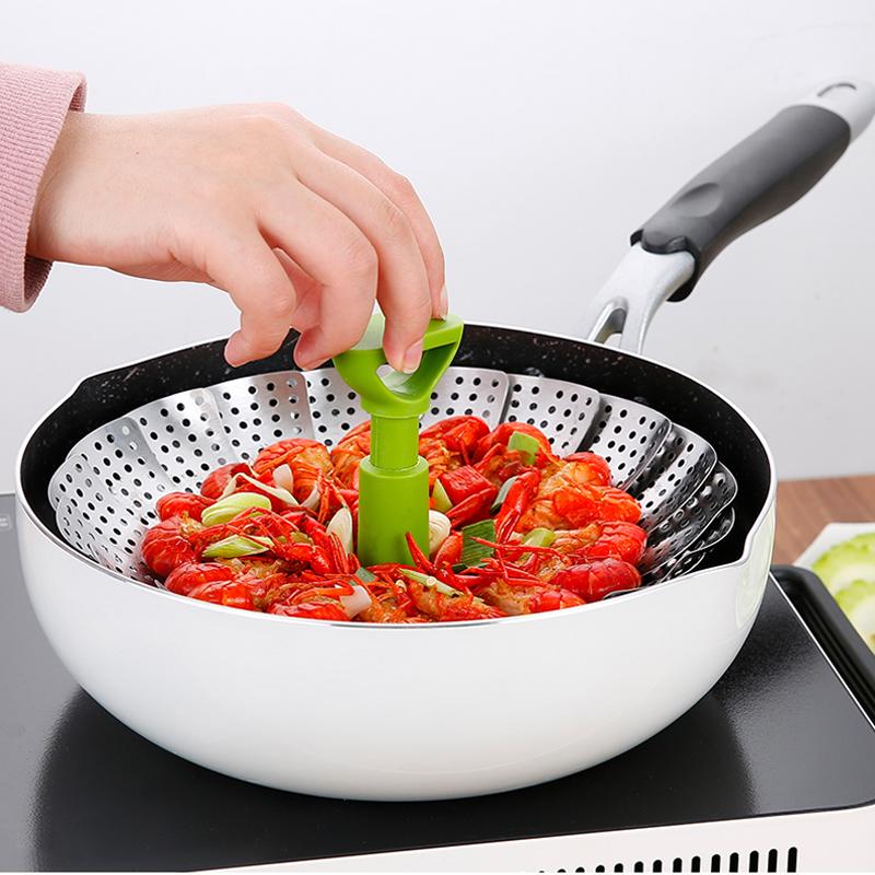 Cuiseur Vapeur en Inox Pliable