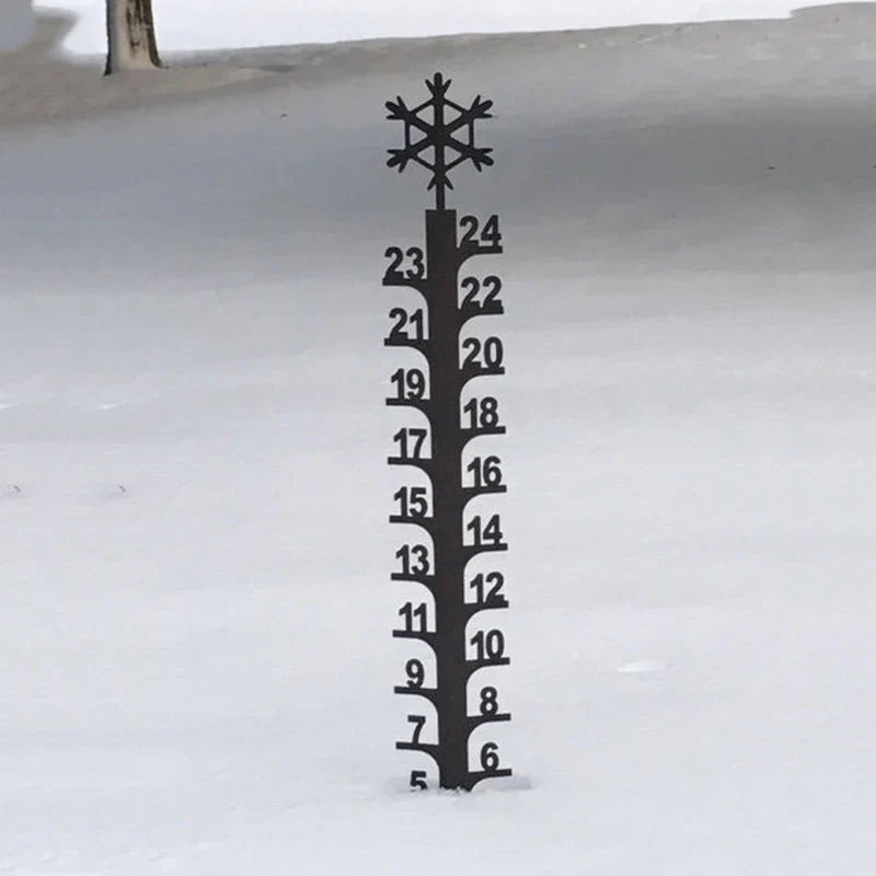 Couteau à Neige - Indicateur Décoratif de la Profondeur de la Neige pour le Jardin