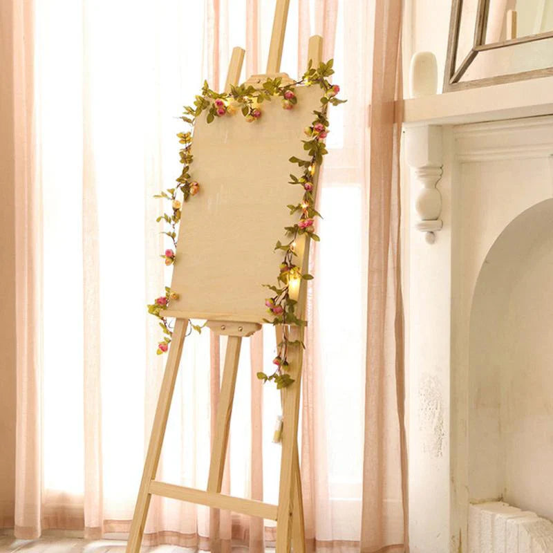 Chaîne Lumineuse en Rotin à Alimentation Solaire - Lumière D' Ambiance pour Votre Maison