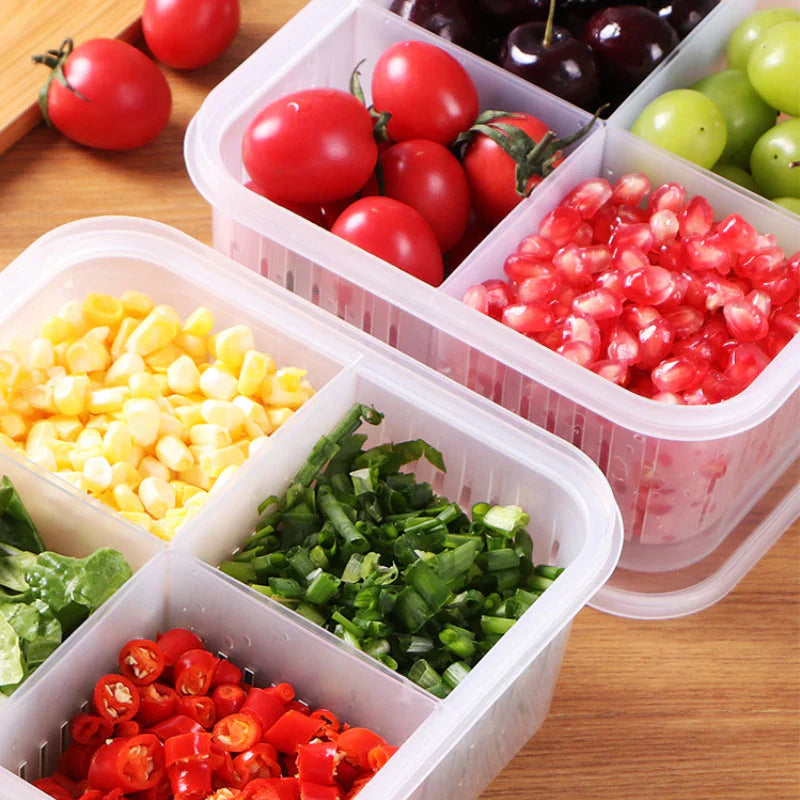 Boîte de Fraîcheur à 4 Compartiments - Parfait pour Tes Repas!