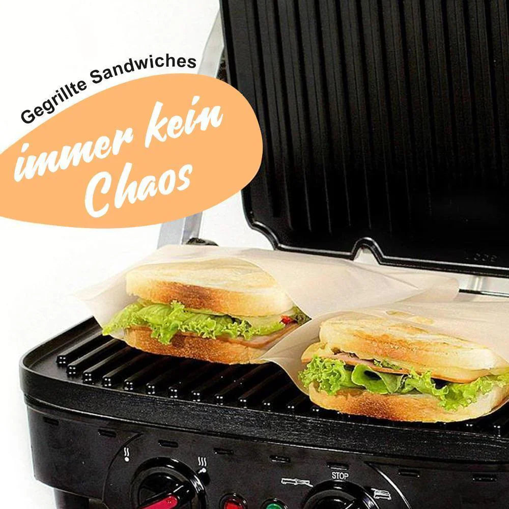Poches pour Grille - Pain Réutilisables et Antiadhésives, Paquet de 5