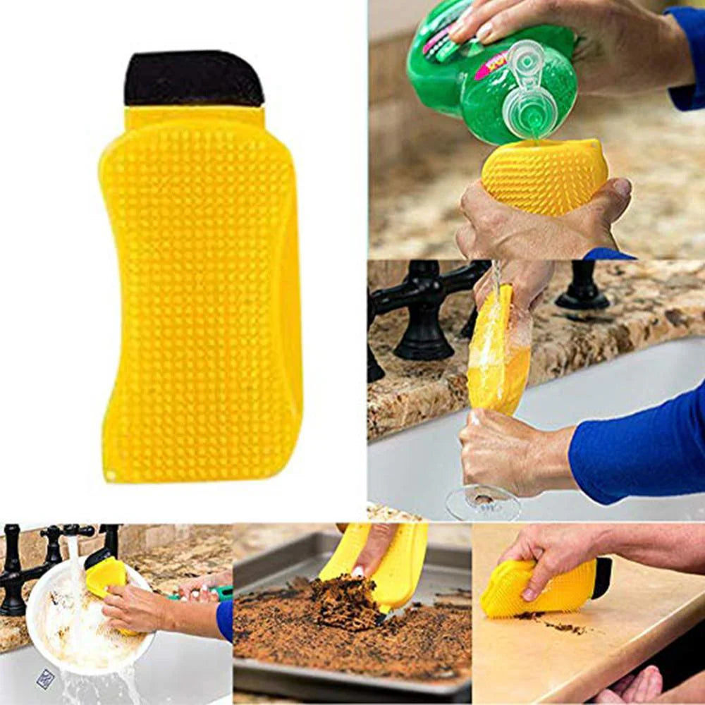 Brosse de Nettoyage Multifonctionnelle en Silicone 3 en 1