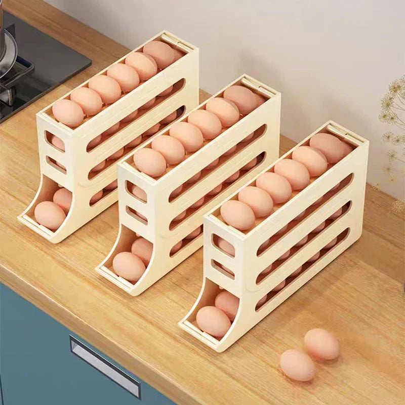Etagère D' Organisation pour les Œufs à Quatre Niveaux