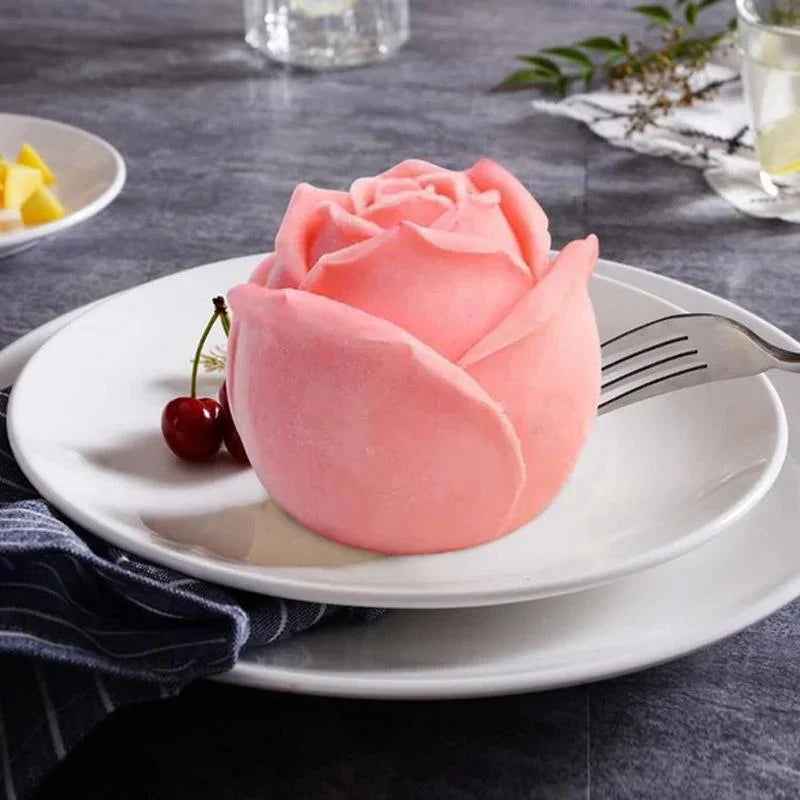 Moule en Silicone 3d en Forme de Rose - Moule à Glaçons pour Boissons Créatives