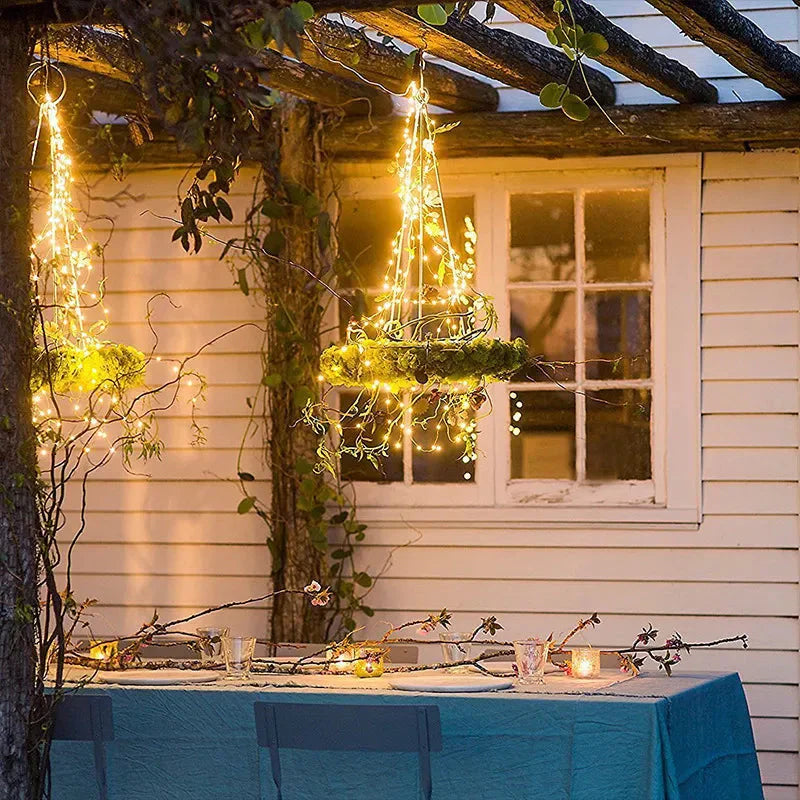 Chaîne Lumineuse Décorative en Fil de Cuivre avec Connexion Usb