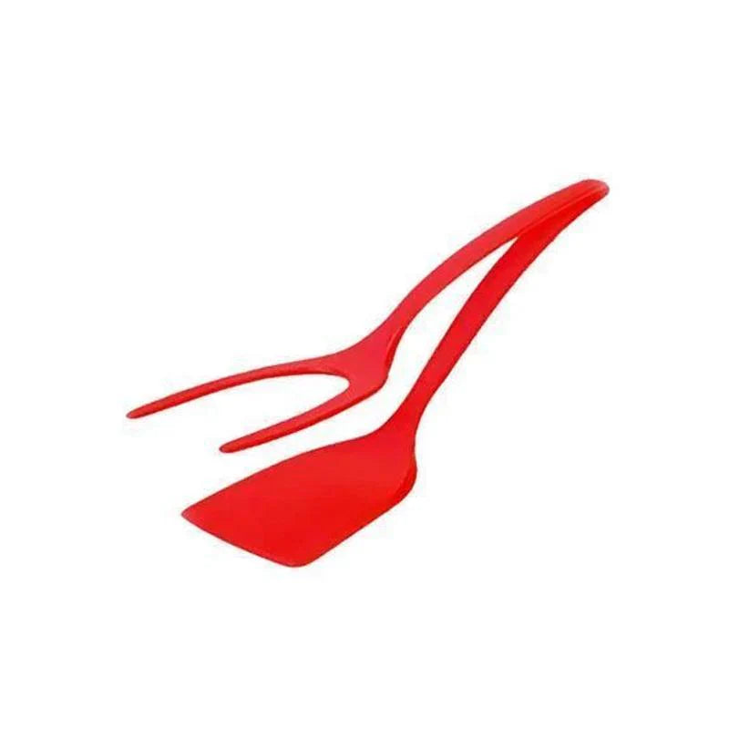 Utilitaire de Cuisine Multifonctionnel - Pince et Spatule en un Seul Objet