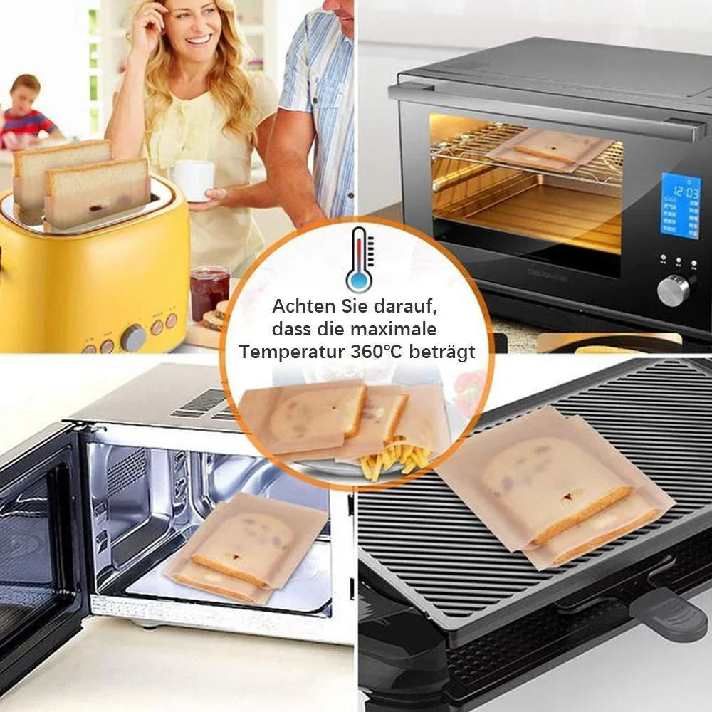 Poches pour Grille - Pain Réutilisables et Antiadhésives, Paquet de 5