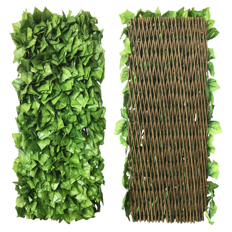 Clôture Pare-vue Flexible avec Optique de Plantes Grimpantes