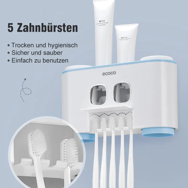 Set Pratique de Porte-brosse à Dents et de Distributeur de Dentifrice
