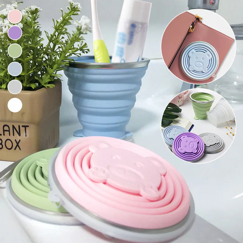 Gobelet Pliable en Silicone pour les Déplacements