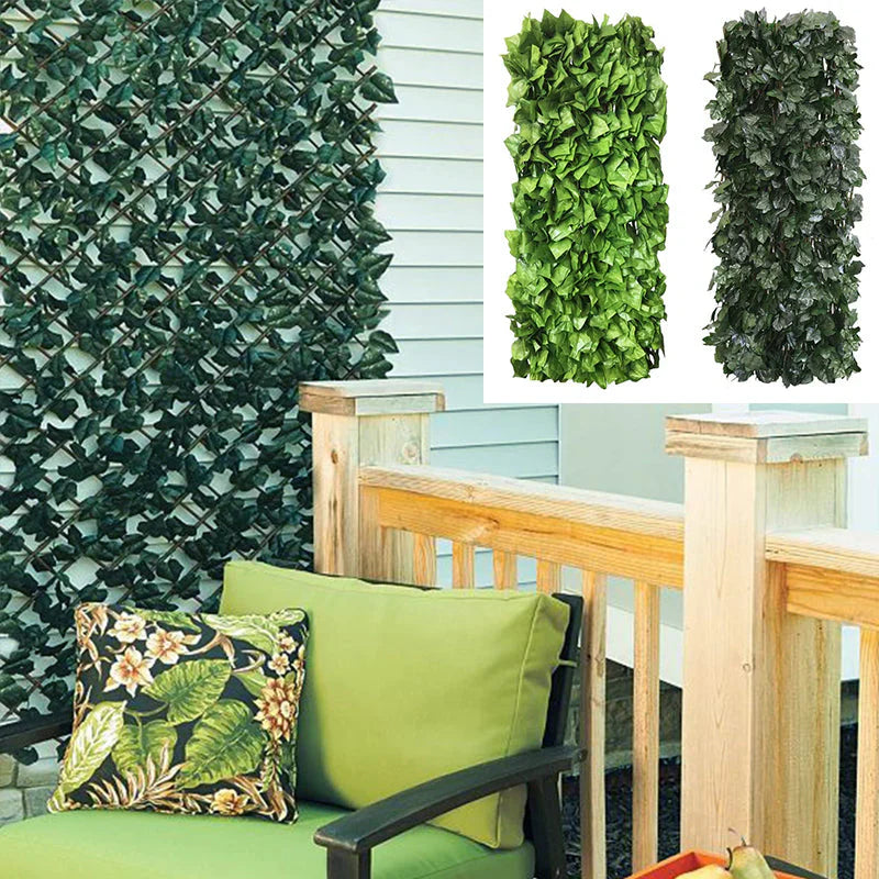 Clôture Pare-vue Flexible avec Optique de Plantes Grimpantes