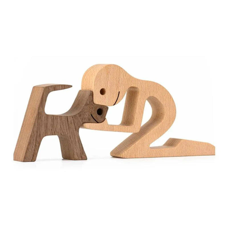 Momentcœur - Sculpture en Bois Sculptée à la Main