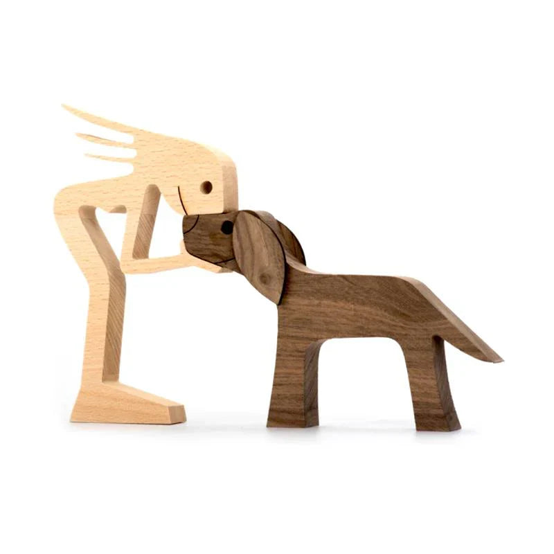 Momentcœur - Sculpture en Bois Sculptée à la Main