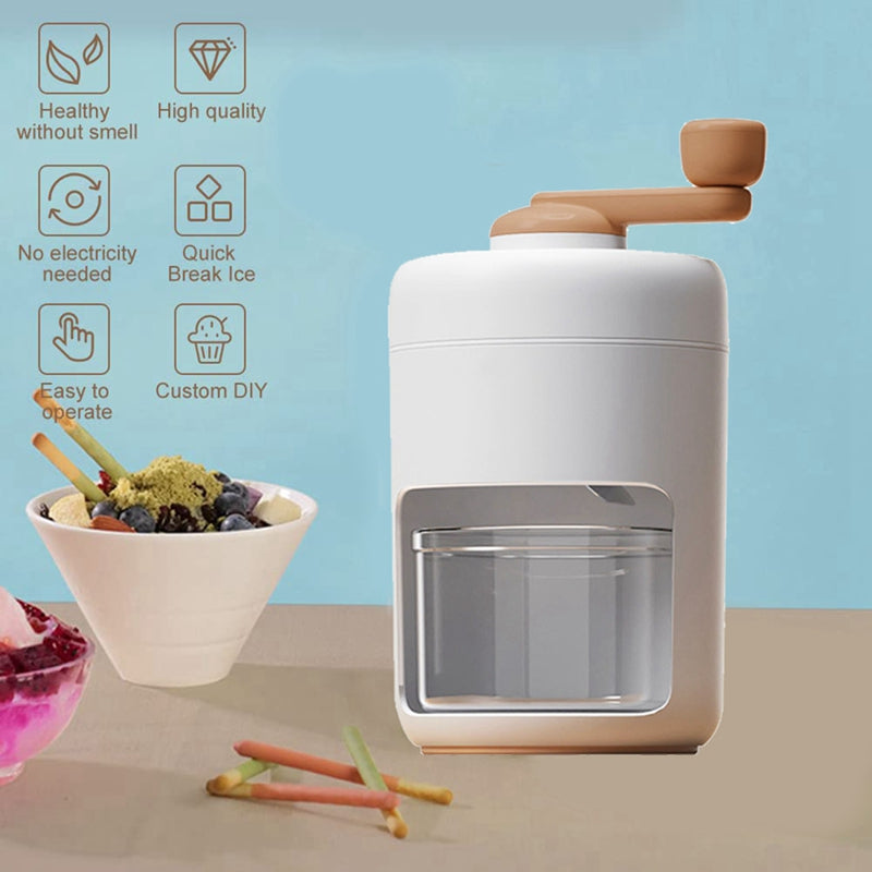 Machine Manuelle à Broyer la Glace - Parfait pour des Boissons Rafraîchissantes!