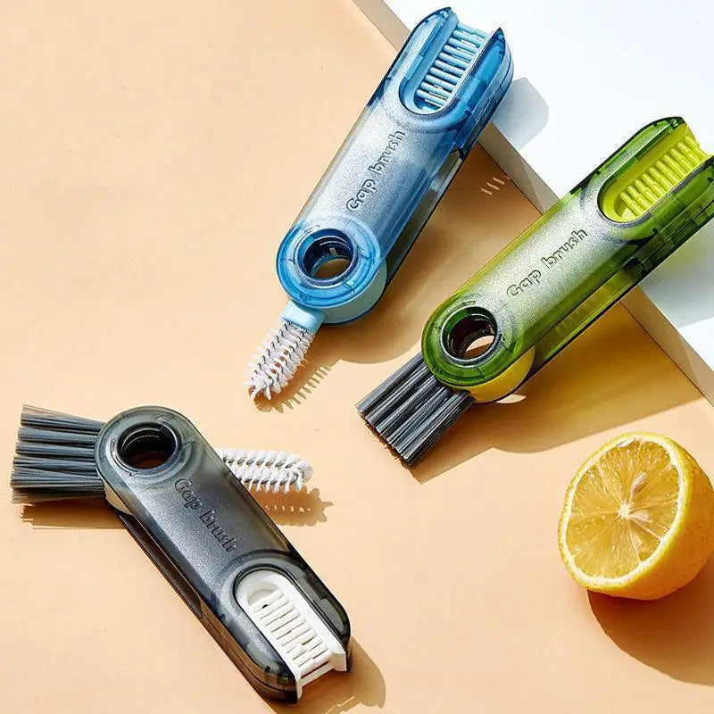 Brosse de Nettoyage Multifonctionnelle pour les Bouteilles et les Couvercles - une Propreté Impeccable dans Tous les Coins!